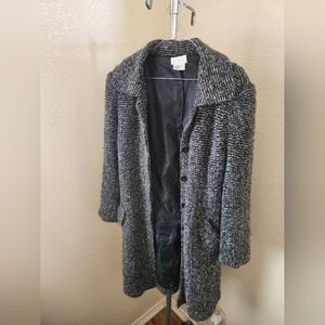 Adore Wool Pocketed Button Up Long Sleeve Coat